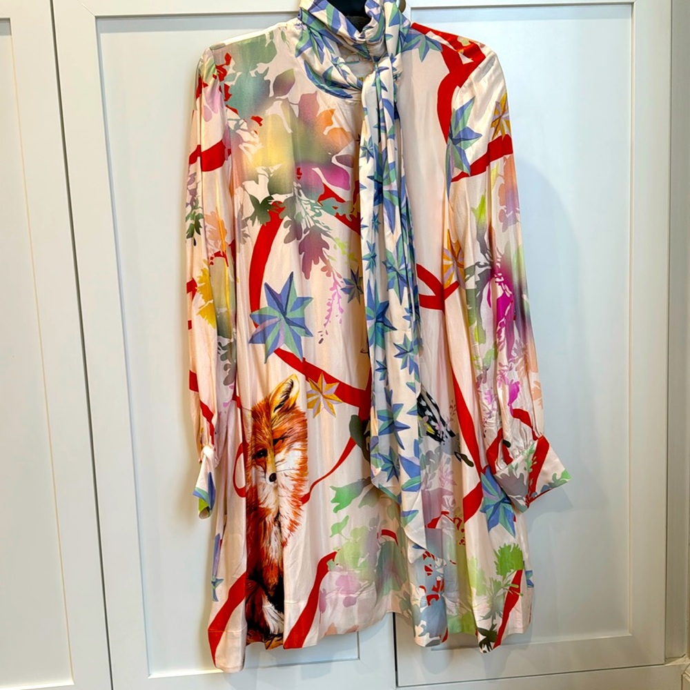 NWT $198 Maeve Anthropologie Fox Star dress SMALL